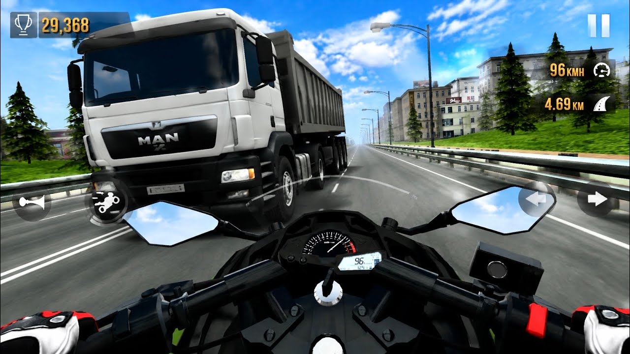 Traffic Rider - ( 40KM Ful Speed Of Green Bike In CITY