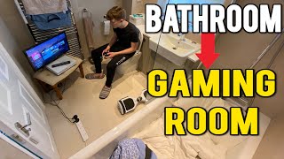 Turning My Bathroom Into The Ultimate Gaming Room