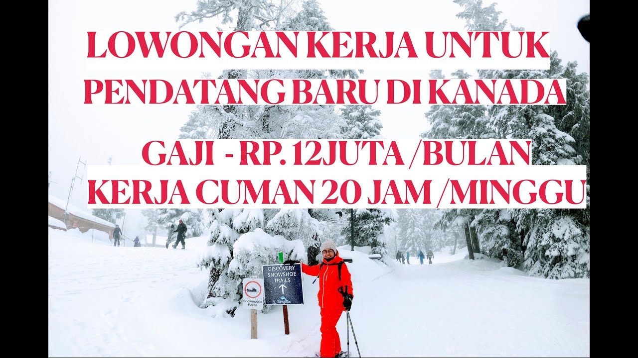 Lowongan kerja untuk pendatang baru di KANADA - Survival jobs for