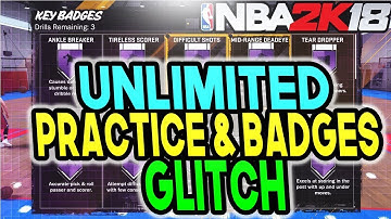 NBA 2K18 UNLIMITED Practice Facility Drills Glitch! Get Badges FAST (100% working )
