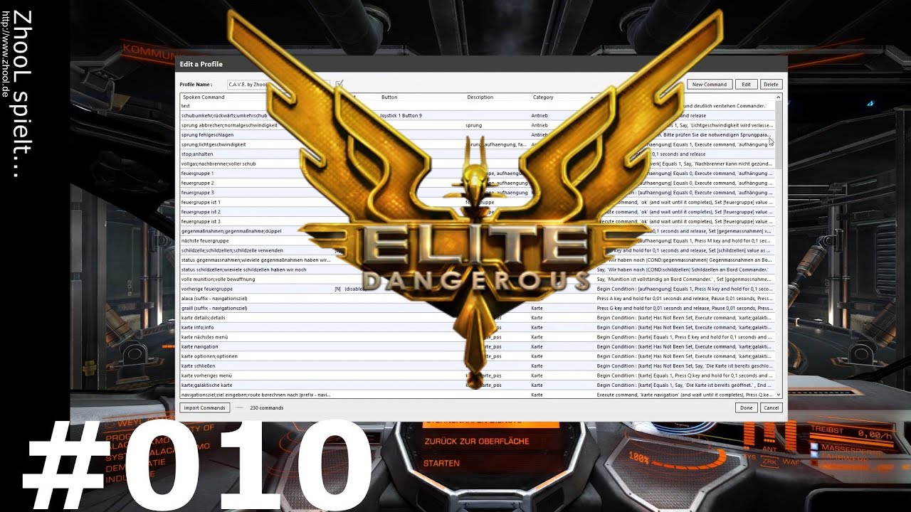 Elite Dangerous Voice Attack Deutsch