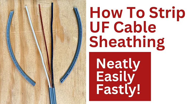 How To Strip UF Cable Wire Sheathing Easy Fast & Neat