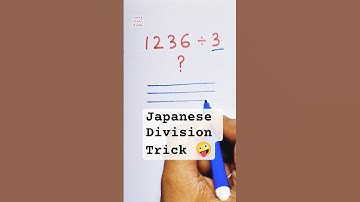 Math Division Trick | Japanese division trick | How to divide #divide #math #divisiontricks #shorts