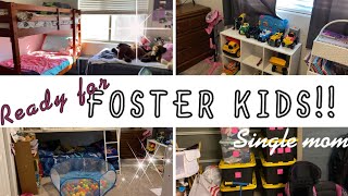 FOSTER KIDS ROOM TOUR//ALL SET FOR FOSTER KIDS!//SINGLE MOM OF4//FOSTER MOM