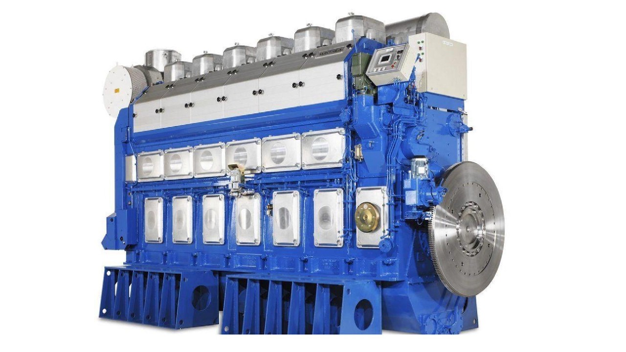 Выгрузка главного двигателя судна