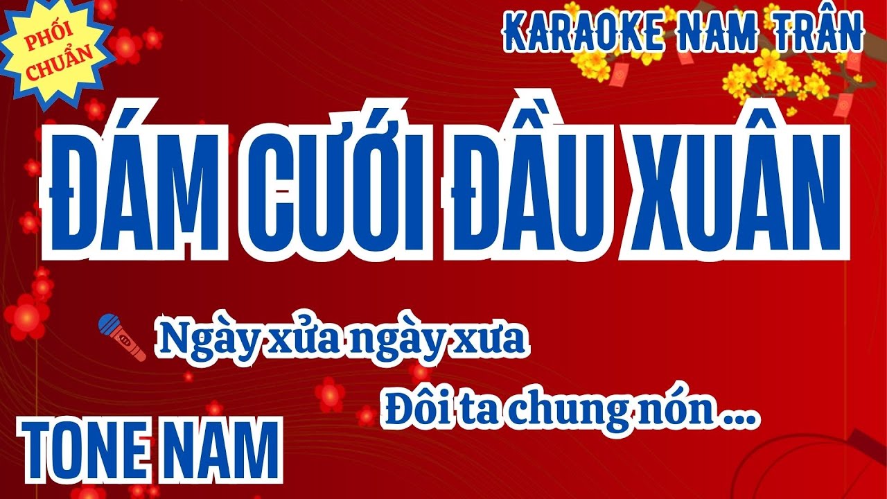 Karaoke Đám Cưới Đầu Xuân Tone Nam | Nam Trân