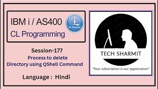 deleting directory using Qshell commands mkdir | ibmi training | as400 tutorial | as400 | ibm clle |