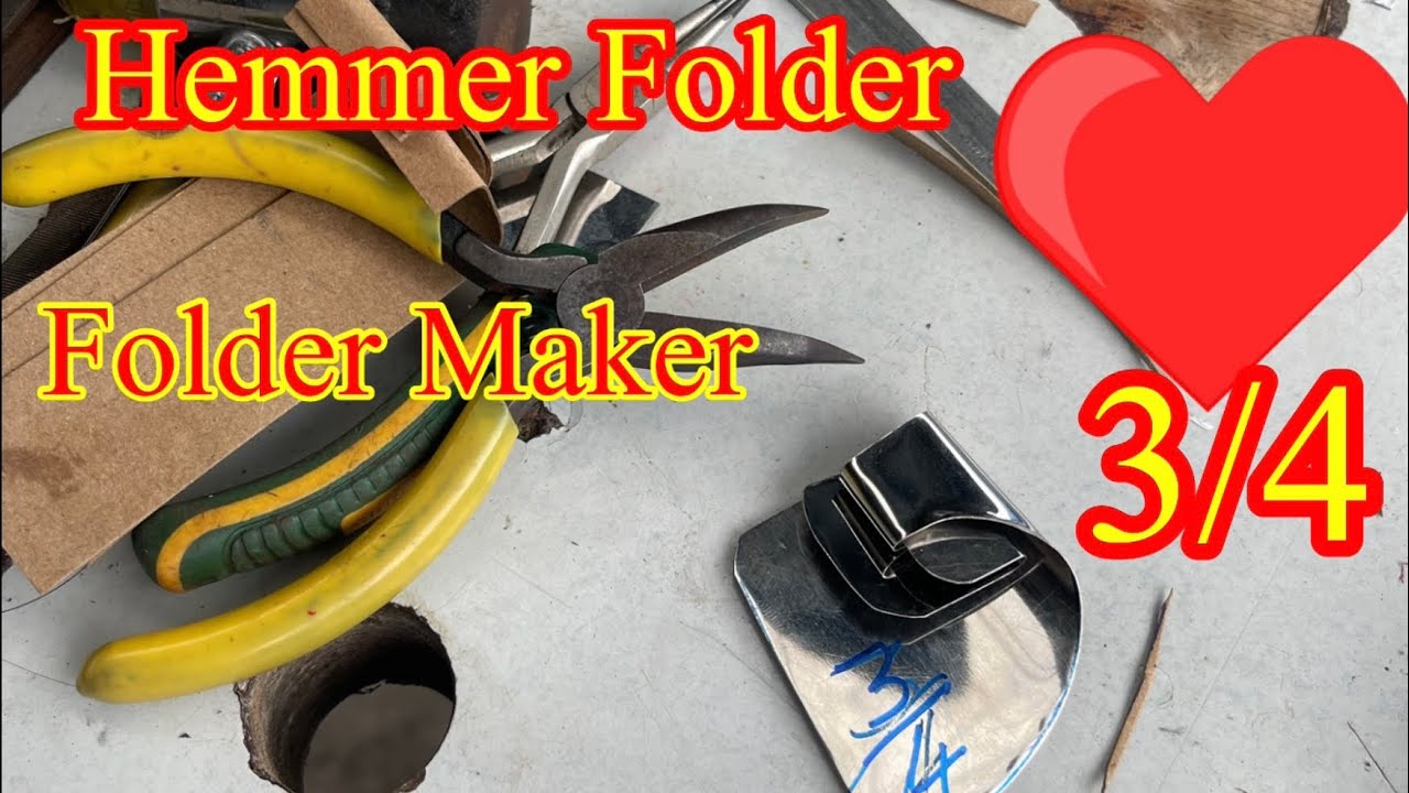 How to make Hemmer folder 3/4 របៀបធ្វើពម្ភ ដេរបត់ជើង 3/4