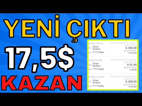 Yeni Çıktı 17,5$ Kazan - (KANITLI VİDEO ) İnternetten Para Kazanma Yolları 2022