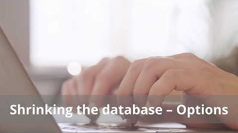 Shrink  Reduce SQL Database Size and Reindex the databases