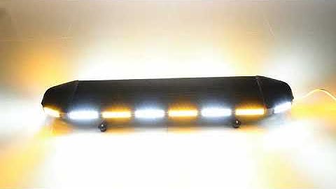 L08 050 last memory recall 41" 96 LED Emergency ROOF TOP Flash Strobe LIGHT BAR AMBER/WHITE
