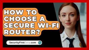 How To Choose A Secure Wi-Fi Router? - SecurityFirstCorp.com