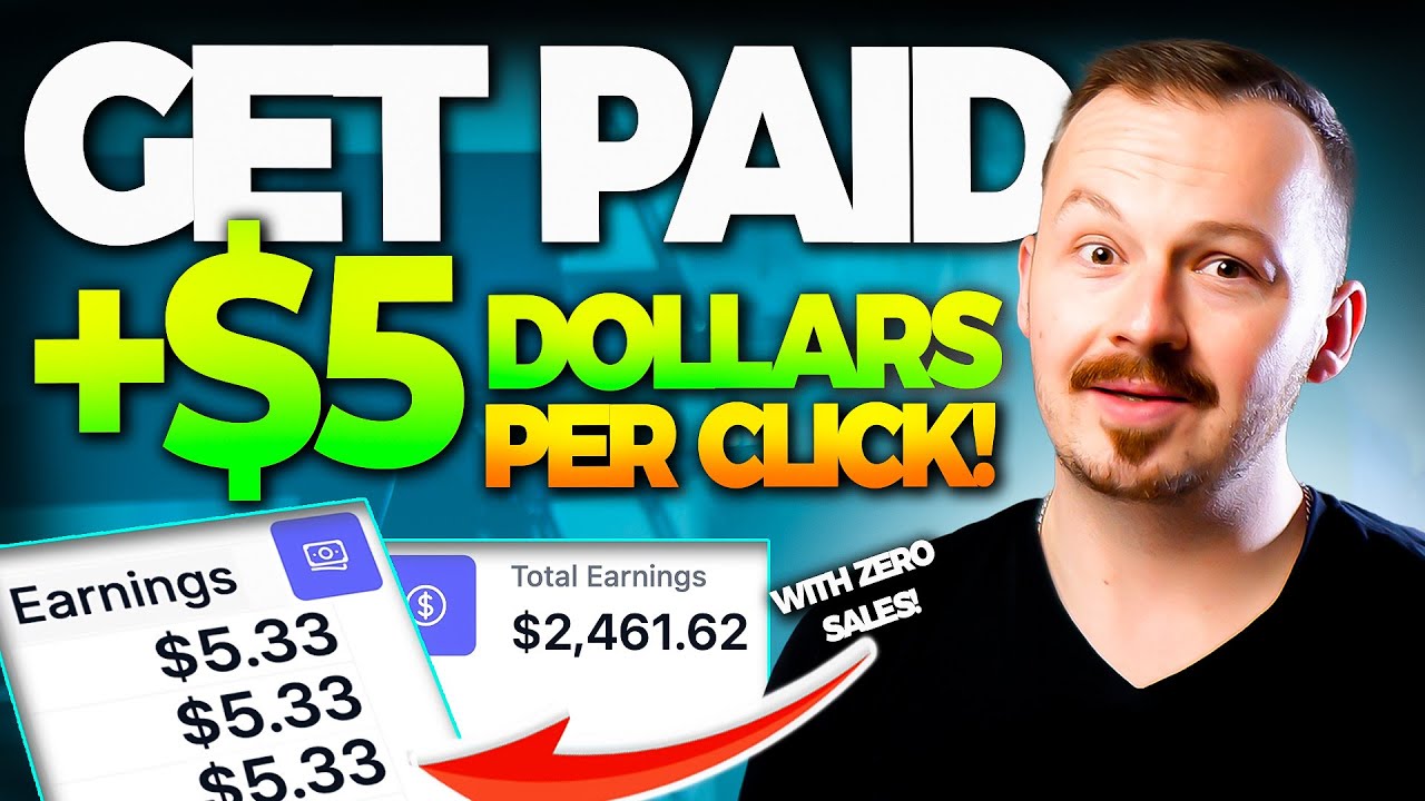 Earn $5 for Every Click! The Simplest Method to Earn Money Online Without Making Sales in 2024!