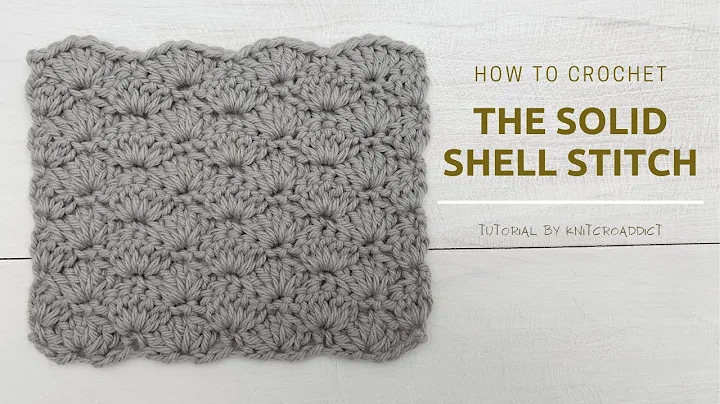 How to Crochet the Solid Shell Stitch / Easy Crochet Shell Stitch Tutorial