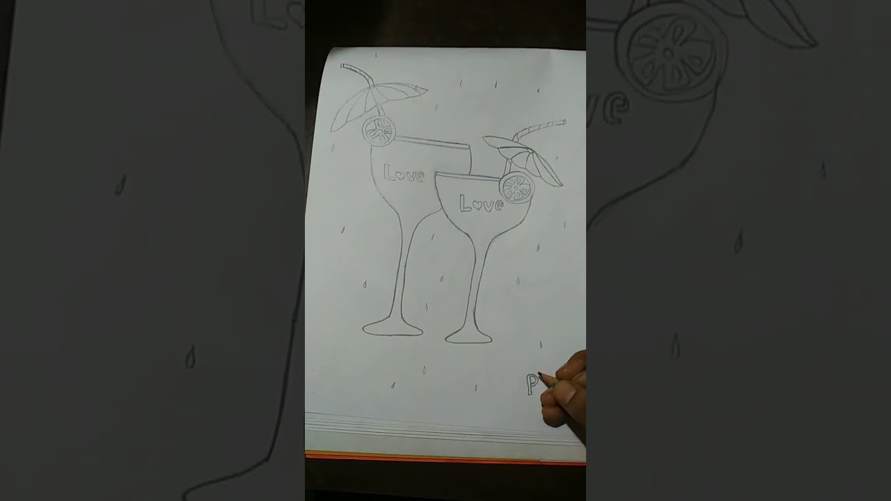 how to draw  cold drink  drawing pencil # viral# / short video/