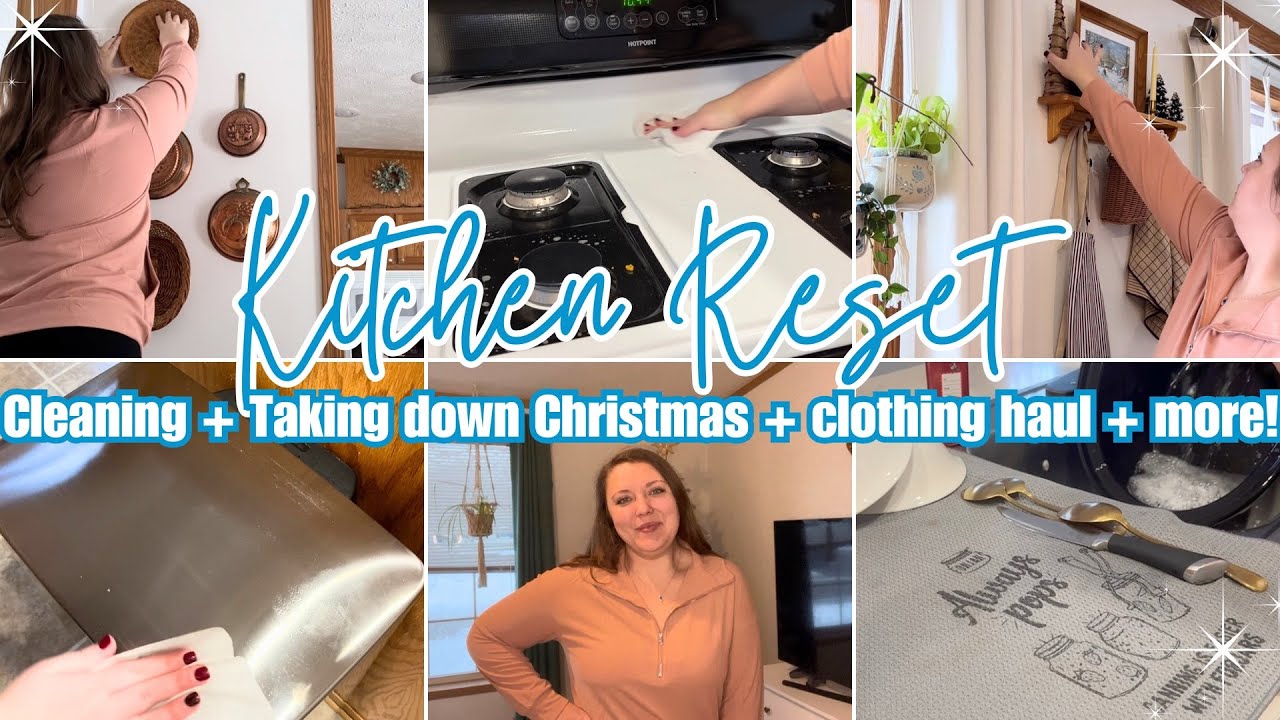 ✨НОВАЯ КУХНЯ / Убираем рождественские украшения / Новое начало / Уборка мобильного дома со мной /...