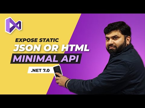 Expose Static JSON or Html in Minimal APIs C# Dot Net 7