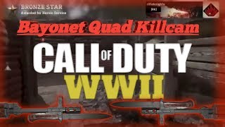 COD WW2 Beta Bayonet Quad Killcam @rifleknights