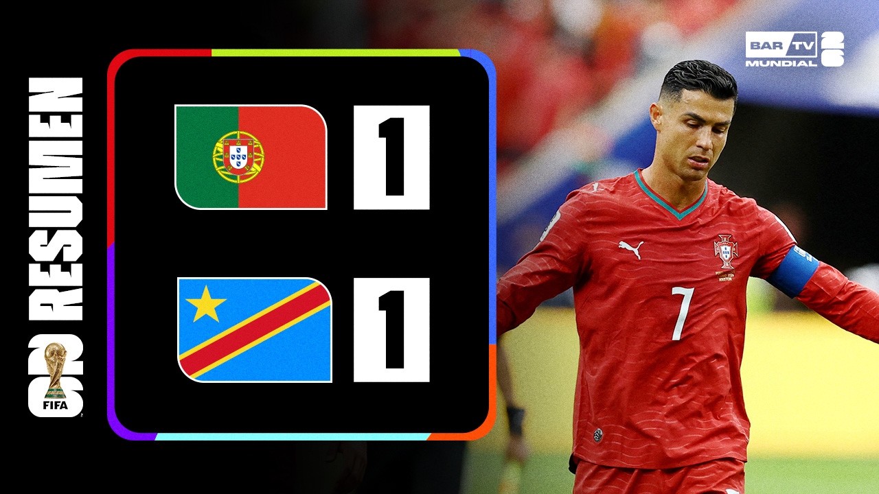 Resumen Portugal vs RD del Congo