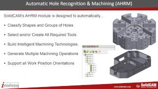 SolidCAM University: Automatic Feature Recognition & Machining (AFRM) Part 2 (H)