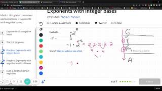 KA - Exponents with integer bases