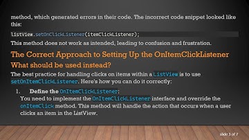 Master the OnItemClickListener in Android: Set It Up Like a Pro!