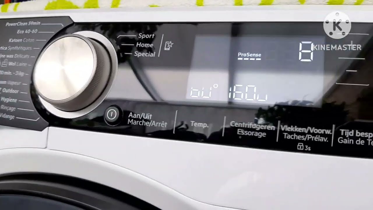 AEG 8000 Series PowerCare UniversalDose - Rinsing on PowerClean 59min