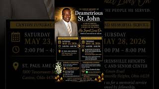 Honoring the life and legacy of my brother, friend, and longtime business partner, Deametrious St