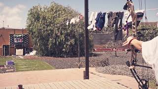 Arrow shot from Bow filmed at 960 Frames per second Slowmotion
