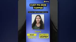 Blind Trust &amp; Right Content = Success 🔥 | CUET PG 2026 Topper Stuti Story