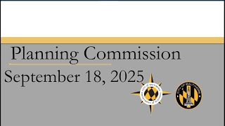 Planning Commission September 18,2025