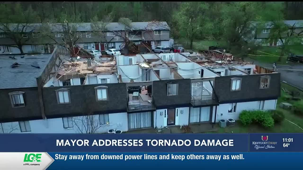 NWS: Preliminary EF-1 tornado touches down in Louisville; 1 person ...