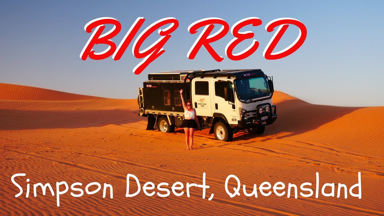 BIG RED, Simpson Desert QLD 4X4 Isuzu NPS 75/155 Travel Truck @AllTerrainWarriors 4wd vlog EP.70