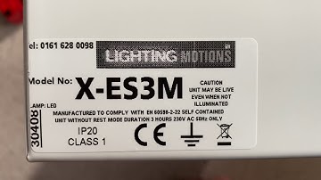 A look at my exit sign by Lighting Motions before it’s wired up