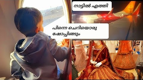 നാട്ടിൽ എത്തി സർപ്രൈസ്ആയിട്ട് l travel vlog shopping l Abu Dhabi to calicut