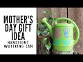 Mother&#39;s Day Homemade Gift: Handprint Flower Watering Can