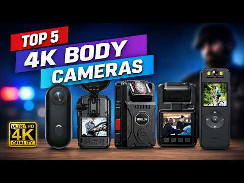 Top 5 Best 4K Body Cameras 🔥 | Police Body Mini Cam with Night Vision, GPS & Long Battery Life