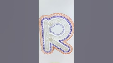 The letter R #spirograph #art #satisfying #relaxing #asmrsounds #uk