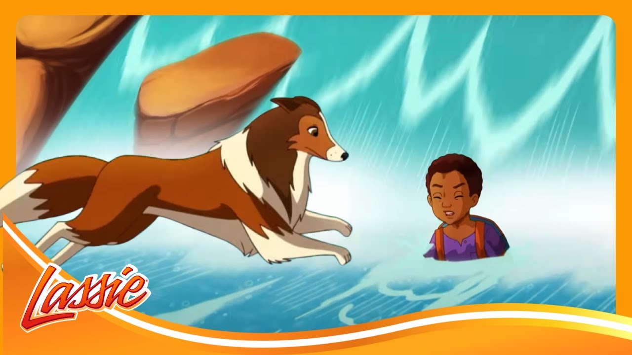 Brave Dog vs. Grizzlies & Piranhas | The New Adventures of Lassie | Cartoons for Kids