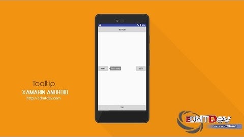 Xamarin Android Tutorial - Tooltip