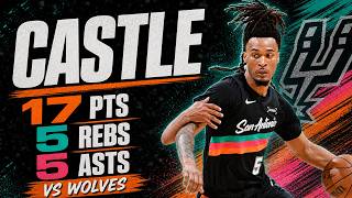 Stephon Castle 17 pts 5 rebs 5 asts vs Wolves 2026 PO G1