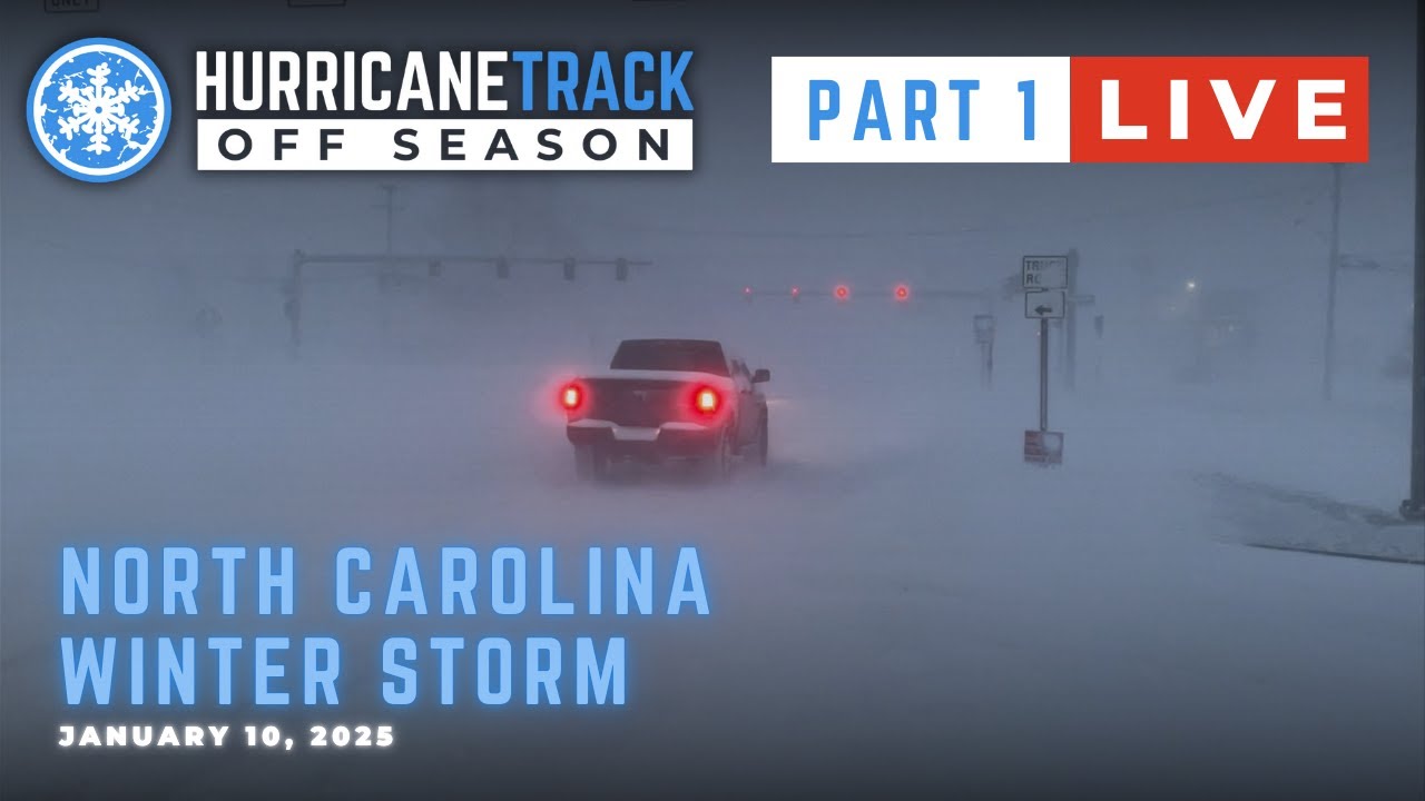 Live Replay - NORTH CAROLINA WINTER STORM COVERAGE - Part 1 - January ...