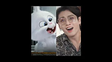 When "JK" Meets "SnowBall" AHH Correction Needed.,. When BUNNY Meets BUNNY🐰🤭😂🍭🧁