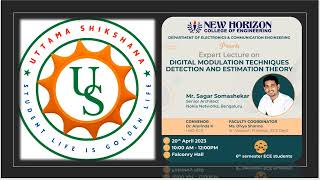 [6th Tech Talk] Digital Modulation Techniques | Detection & Estimation Theory | 5th Sem ECE Students