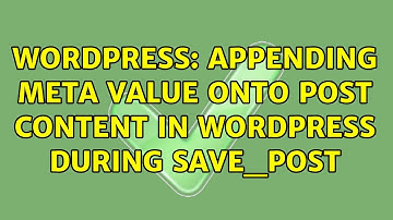 Wordpress: Appending meta value onto post content in WordPress during save_post