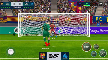 Fc Mobile Penalty Shootout #13 Barcelona Vs Olympique Marseille #fcmobile26