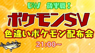 【色違いポケモン配布 ポケモンSV 】GW後半戦！色違いポケモン配布会！【交換方法などはタイトルタップ→もっと見る(概要欄)と出てくるので読んでね！】