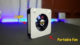 🔥 Make a Portable Fan With Emergency Light Using PVC Pipe ।। DIY Rechargeable Fan With Light At Home