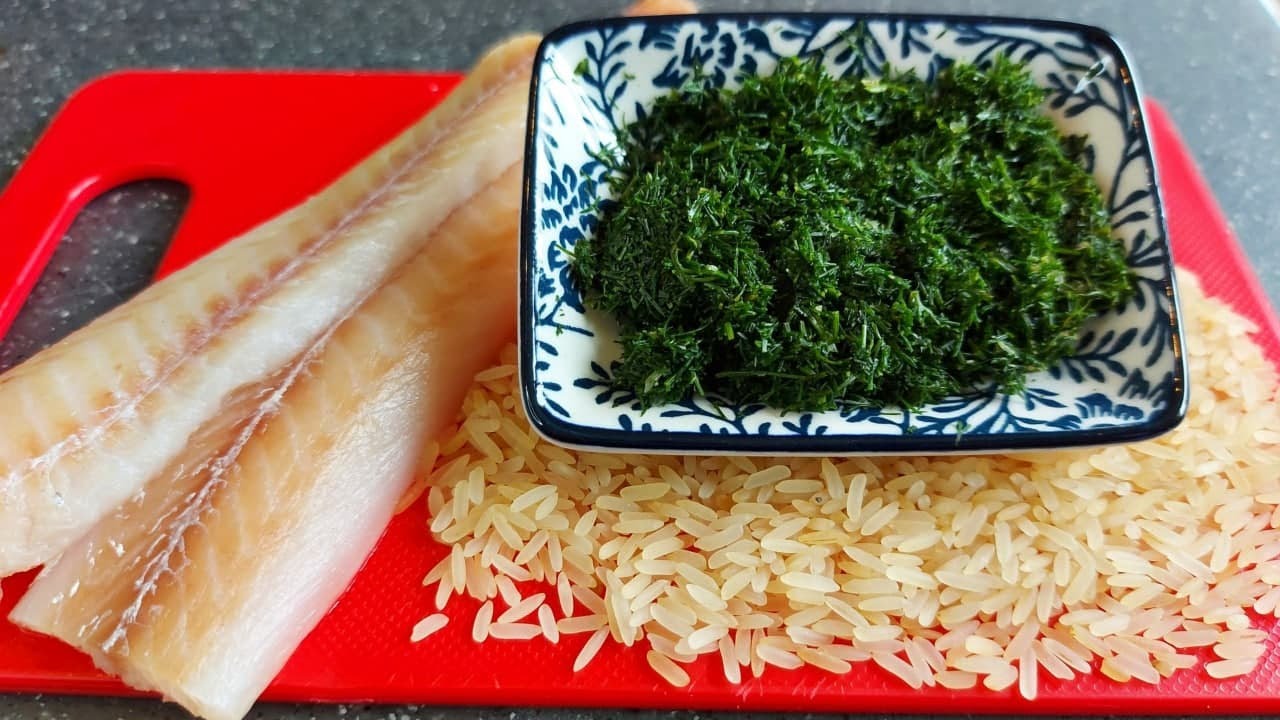 Dill rice and fish is a special easy recipe - YouTube