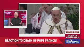Rev. Msgr. David G. LiPuma reacts to Pope Francis passing